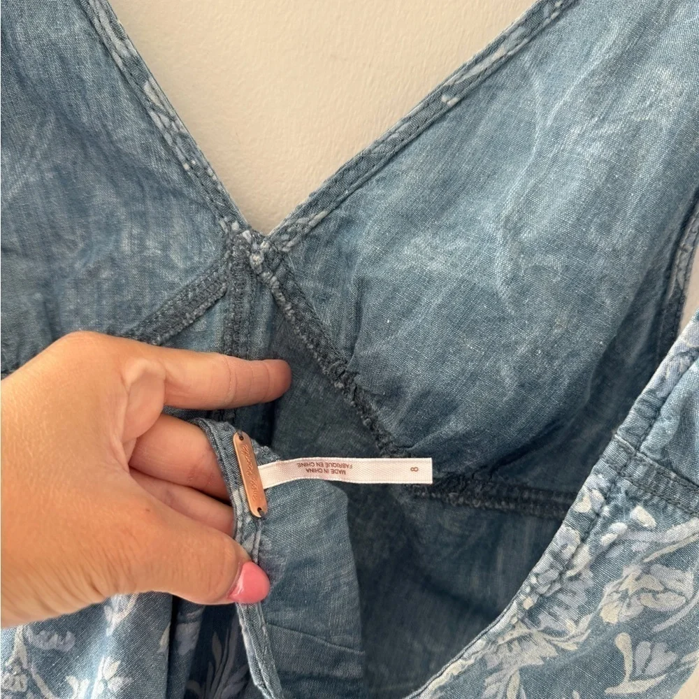 FREE PEOPLE Blue Dance All Night Jumpsuit 8
